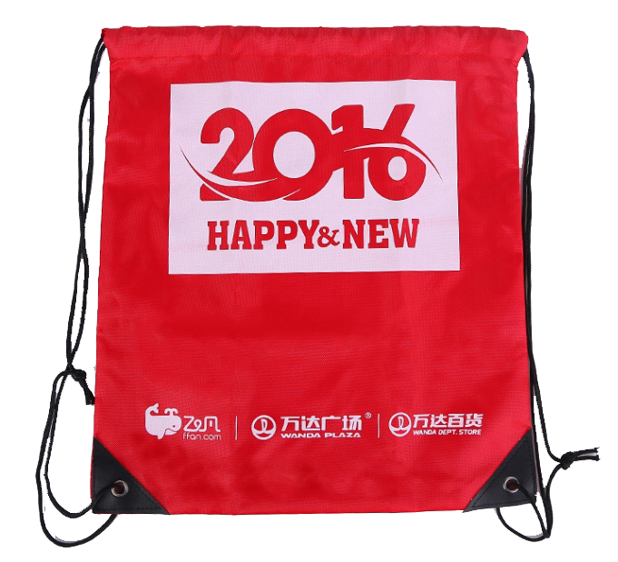 Red Drawstring Bag Sticky Smart Wallet